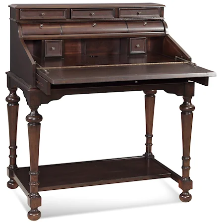 Classic Secretary Desk with Lower Shelf